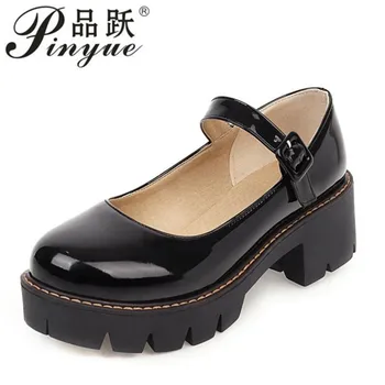 Small Patent leather shoes Spring-New Style Shoes Women's Low Heel Retro Style WOMEN'S Shoes Patent Leather STUDENT'S Shoes 
Small Patent leather shoes Spring-New Style Shoes Women's Low Heel Retro Style WOMEN'S Shoes Patent Leather STUDENT'S Shoes