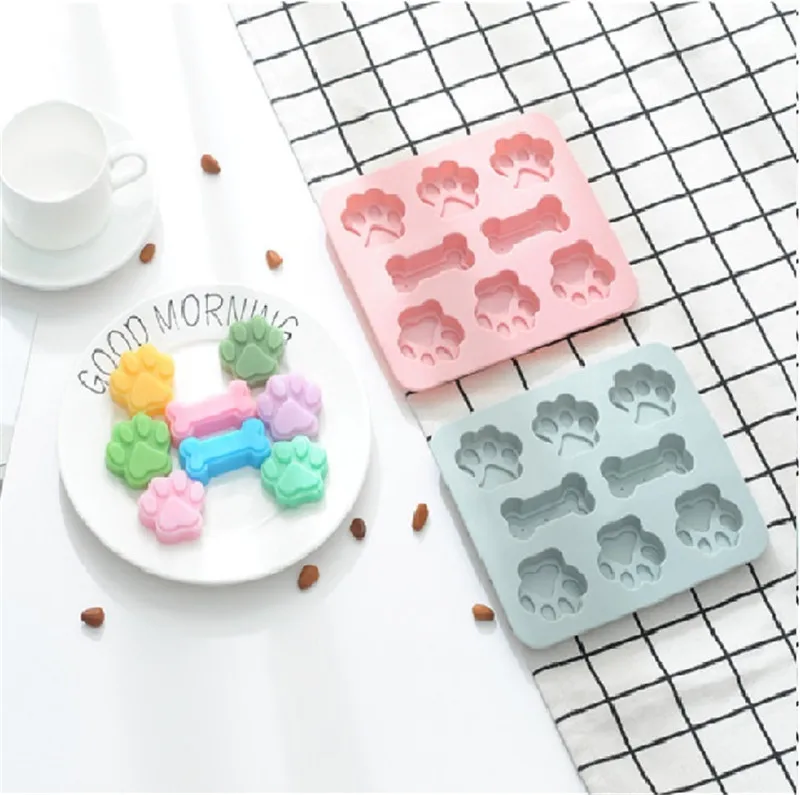 6 Forms Silicone Soap Mold 3d Cat Foot/Bone Soap Mould For Soap Making Safe Handmade Craft Flowers Bathroom Kitchen Soap Molds
6 Forms Silicone Soap Mold 3d Cat Foot/Bone Soap Mould For Soap Making Safe Handmade Craft Flowers Bathroom Kitchen Soap Molds