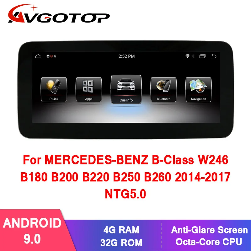 AVGOTOP Big screen Android 7.1/9.0 GPS Car Radio DVD Player for MERCEDES-BENZ B-class W246 B180 B200 B220 B250 B260 2015-2019
AVGOTOP Big screen Android 7.1/9.0 GPS Car Radio DVD Player for MERCEDES-BENZ B-class W246 B180 B200 B220 B250 B260 2015-2019