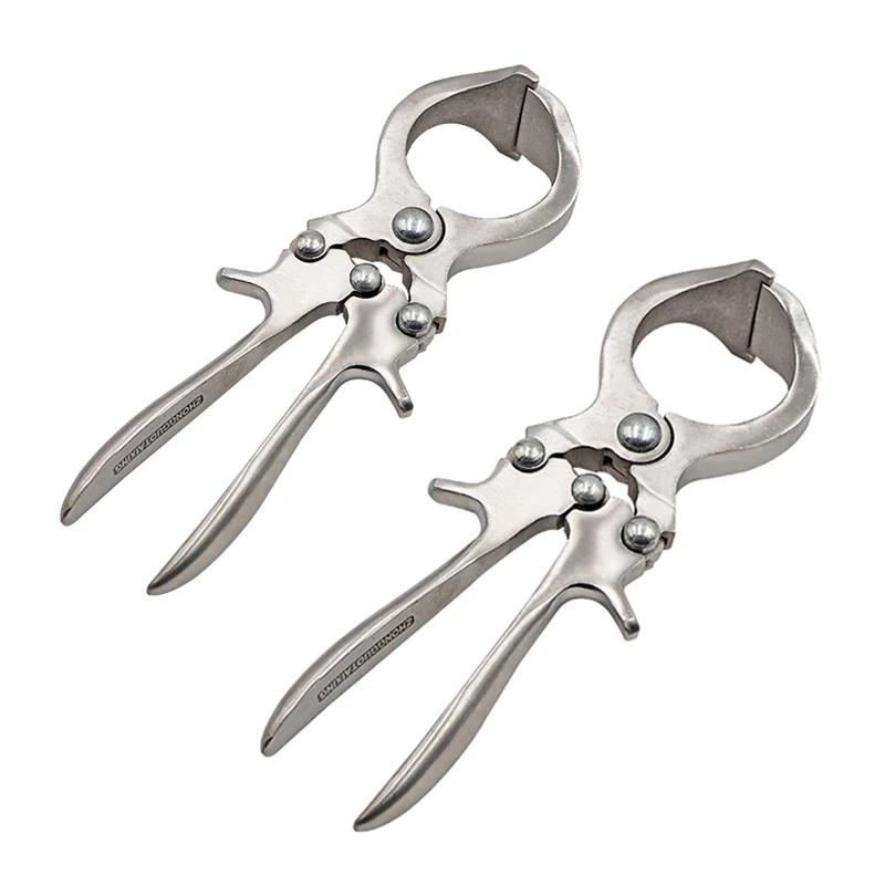 2 Pcs Livestock Catration Tools Stainless Steel Without Blood Pig Sheep castration Clamp Castration Tool Castration Forceps
2 Pcs Livestock Catration Tools Stainless Steel Without Blood Pig Sheep castration Clamp Castration Tool Castration Forceps