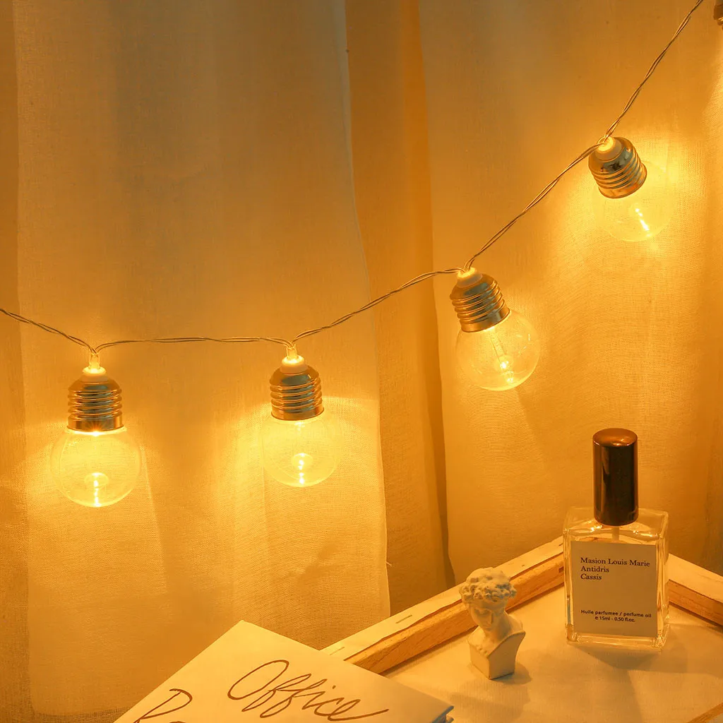 Vintage Bulbs Outdoor String Lights Garland Battery LED Lamp Christmas Tree Decorations Festoon Light Chain Diwali Wedding Party
Vintage Bulbs Outdoor String Lights Garland Battery LED Lamp Christmas Tree Decorations Festoon Light Chain Diwali Wedding Party