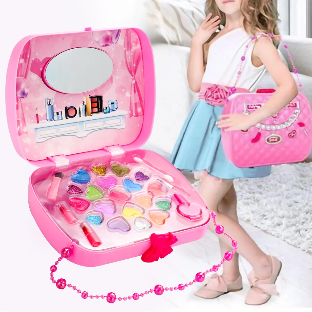 Kids Make Up Toy Set Pretend Play Princess Pink Makeup Beauty Safety Non-toxic Kit Toys for Girls Dressing Cosmetic Travel Box
Kids Make Up Toy Set Pretend Play Princess Pink Makeup Beauty Safety Non-toxic Kit Toys for Girls Dressing Cosmetic Travel Box