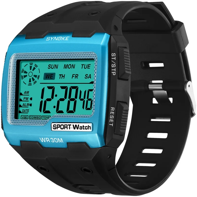 SYNOKE Mens Digital Watches Big Square Dial Alarm Week Shock Resistant Repeater Chronograph Multifunction Digital Sport Watch
SYNOKE Mens Digital Watches Big Square Dial Alarm Week Shock Resistant Repeater Chronograph Multifunction Digital Sport Watch