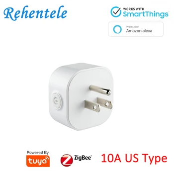 SmartThings Hub Tuya Hub Supported Tuya Smart ZigBee US 10A Power Plug Outlet Alexa Echo Show Voice Control
SmartThings Hub Tuya Hub Supported Tuya Smart ZigBee US 10A Power Plug Outlet Alexa Echo Show Voice Control