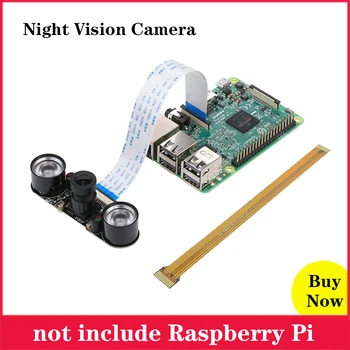 Raspberry Pi 4 Night Vision Camera with IR Lights Cables for Raspberry Pi 3 Model B 4B 3B 3 B+ for Raspberry Pi Zero W V1.3
Raspberry Pi 4 Night Vision Camera with IR Lights Cables for Raspberry Pi 3 Model B 4B 3B 3 B+ for Raspberry Pi Zero W V1.3