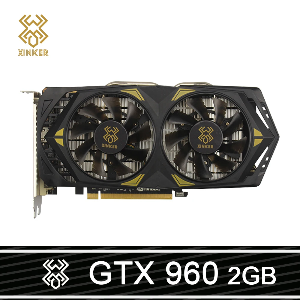 Video Card GTX 960 2GB 128Bit GDDR5 Graphics Cards GPU PCI-E 3.0 for NVIDIA Cards Geforce GTX960 for Gaming PC Computer Add on
Video Card GTX 960 2GB 128Bit GDDR5 Graphics Cards GPU PCI-E 3.0 for NVIDIA Cards Geforce GTX960 for Gaming PC Computer Add on