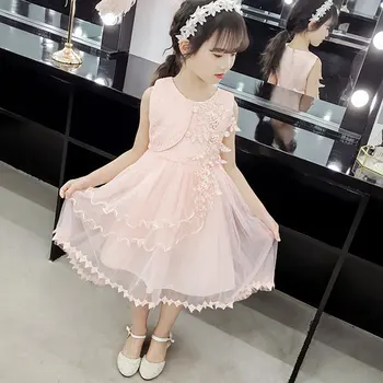 Girl's Summer Party Dress Korean-Style Sleeveless Ball Gown Princess Lace Layered Wedding Dress Ceremonial Robe Tulle Vestidos
Girl's Summer Party Dress Korean-Style Sleeveless Ball Gown Princess Lace Layered Wedding Dress Ceremonial Robe Tulle Vestidos