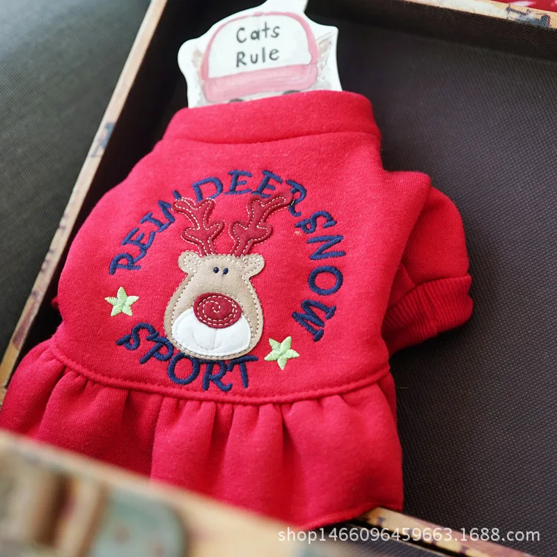 Petcircle Dog Clothes Autumn And Winter New Style Cupid Elk Skirt Hot Selling Dog Teddy Bichon Dog Clothes
Petcircle Dog Clothes Autumn And Winter New Style Cupid Elk Skirt Hot Selling Dog Teddy Bichon Dog Clothes