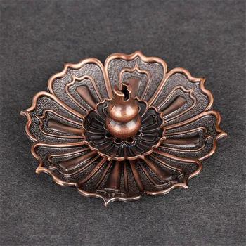 Practical Useful Lotus Incense Burner Holder Flower Statue Censer Plate For Sticks And Cone Beautiful Decorative Copper Color
Practical Useful Lotus Incense Burner Holder Flower Statue Censer Plate For Sticks And Cone Beautiful Decorative Copper Color