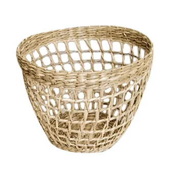 Woven Seagrass Basket for Storage Plant Pot Basket , Picnic and Grocery Basket,Home Decoration Hollow Basket 
Woven Seagrass Basket for Storage Plant Pot Basket , Picnic and Grocery Basket,Home Decoration Hollow Basket