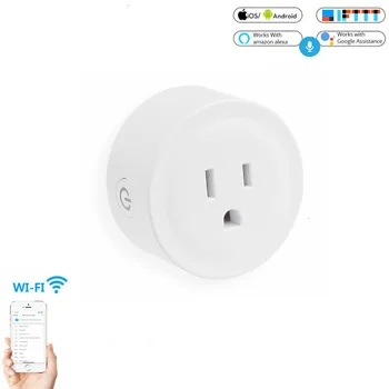 US Plug 90V-250V 10A WIFI Smart Socket Timing Remote Control Work with Amazon Alexa Google voice control socket 
US Plug 90V-250V 10A WIFI Smart Socket Timing Remote Control Work with Amazon Alexa Google voice control socket