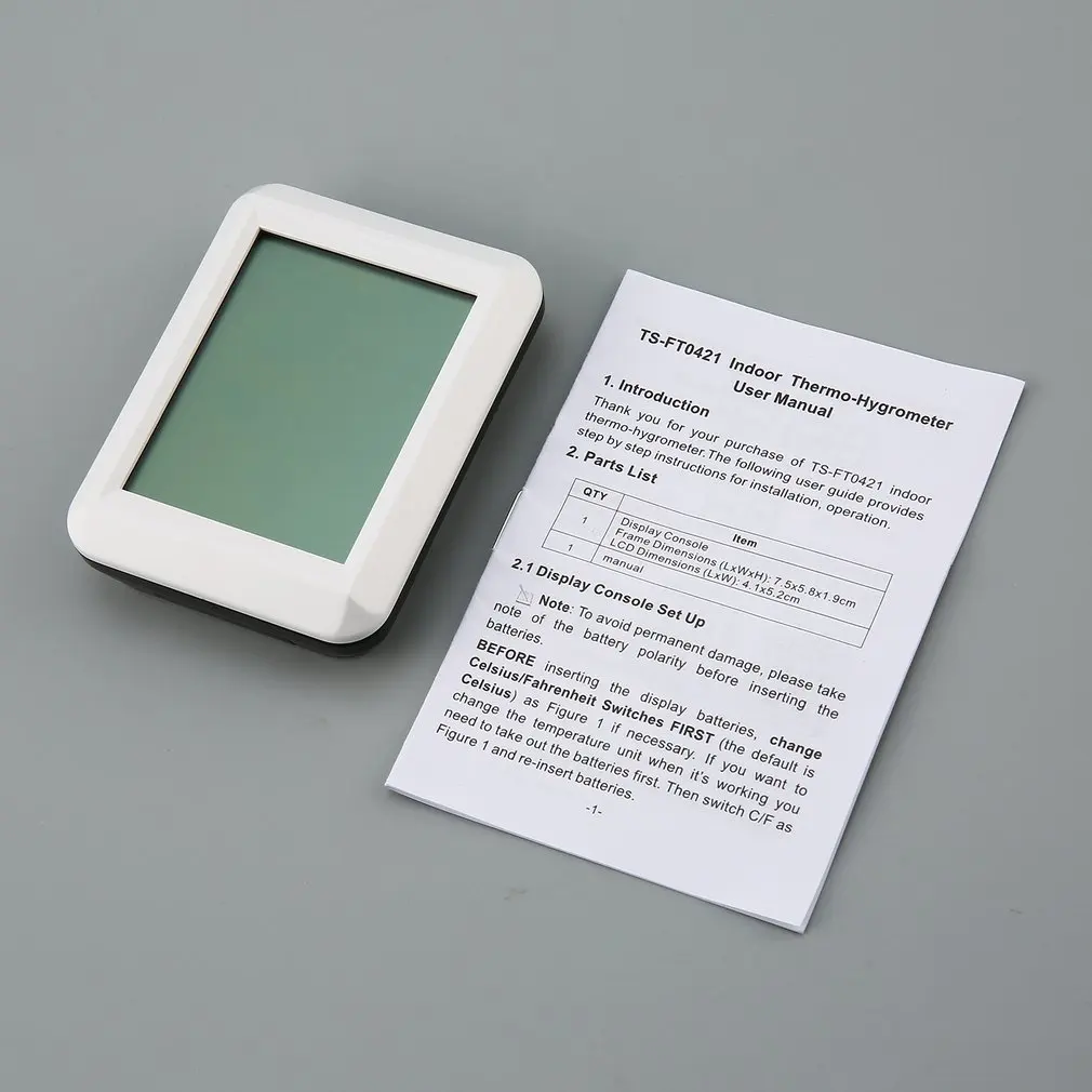 LCD Weather Station Digital Thermometer Hygrometer Indoor Electronic Temperature Humidity Meter Clock
LCD Weather Station Digital Thermometer Hygrometer Indoor Electronic Temperature Humidity Meter Clock