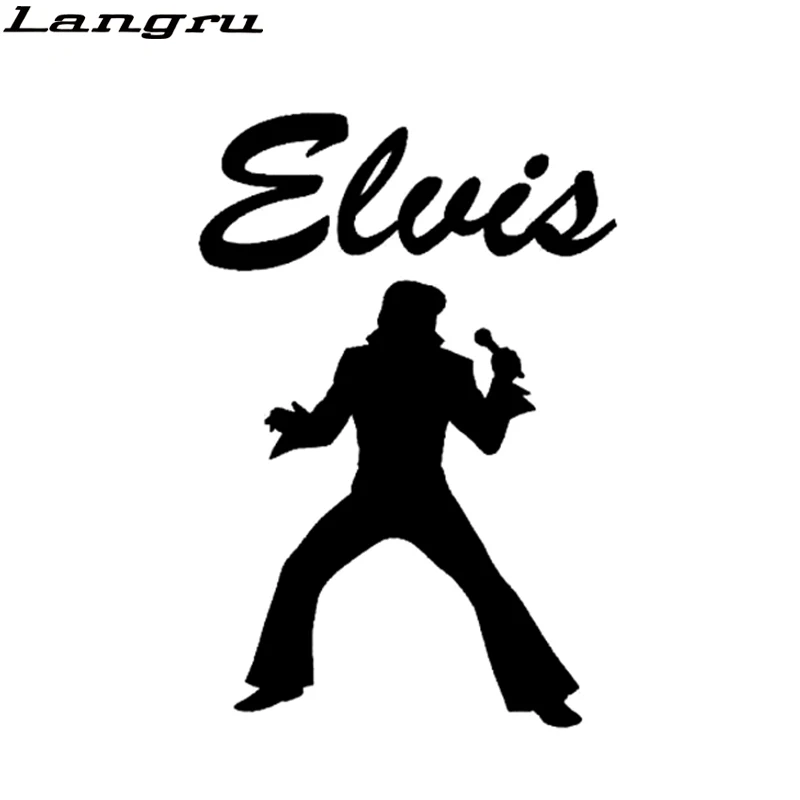 

Langru 10.2*15CM Funny Elvis Presley Vinyl Graphics Decals Car Motorcycle Decorative Stickers Accessories Jdm