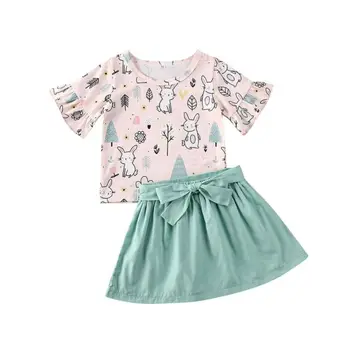 Easter Children Clothing Set Newborn Kids Baby Girls Flare Short Sleeve Outfits Clothes T-shirt+Skirts Costume Set 
Easter Children Clothing Set Newborn Kids Baby Girls Flare Short Sleeve Outfits Clothes T-shirt+Skirts Costume Set