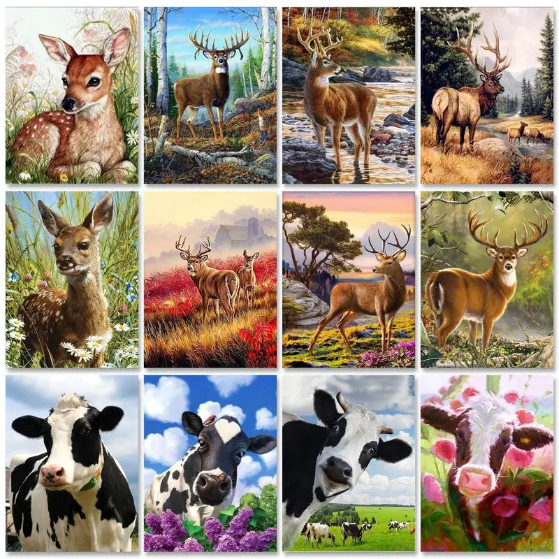 PhotoCustom Paint By Numbers Kits On Canvas Deer DIY Frame 60x75cm Oil Painting By Numbers Animals Handpaint Home Decor
PhotoCustom Paint By Numbers Kits On Canvas Deer DIY Frame 60x75cm Oil Painting By Numbers Animals Handpaint Home Decor