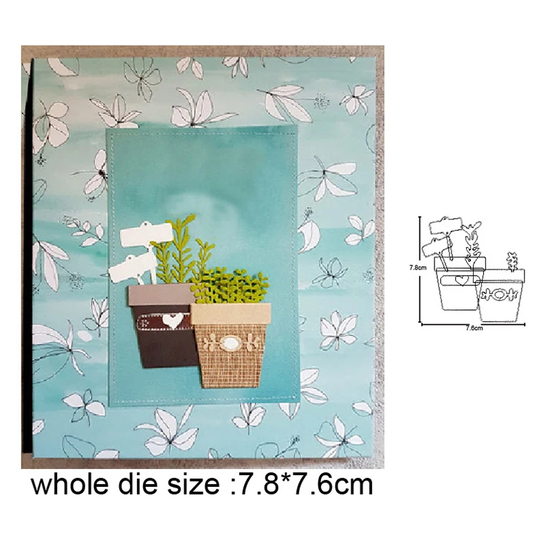 Metal Cutting Dies Potted plants flower Tags Scrapbooking dies Stencils dies Embossing Dies For DIY Paper Card Making Craft dies 
Metal Cutting Dies Potted plants flower Tags Scrapbooking dies Stencils dies Embossing Dies For DIY Paper Card Making Craft dies