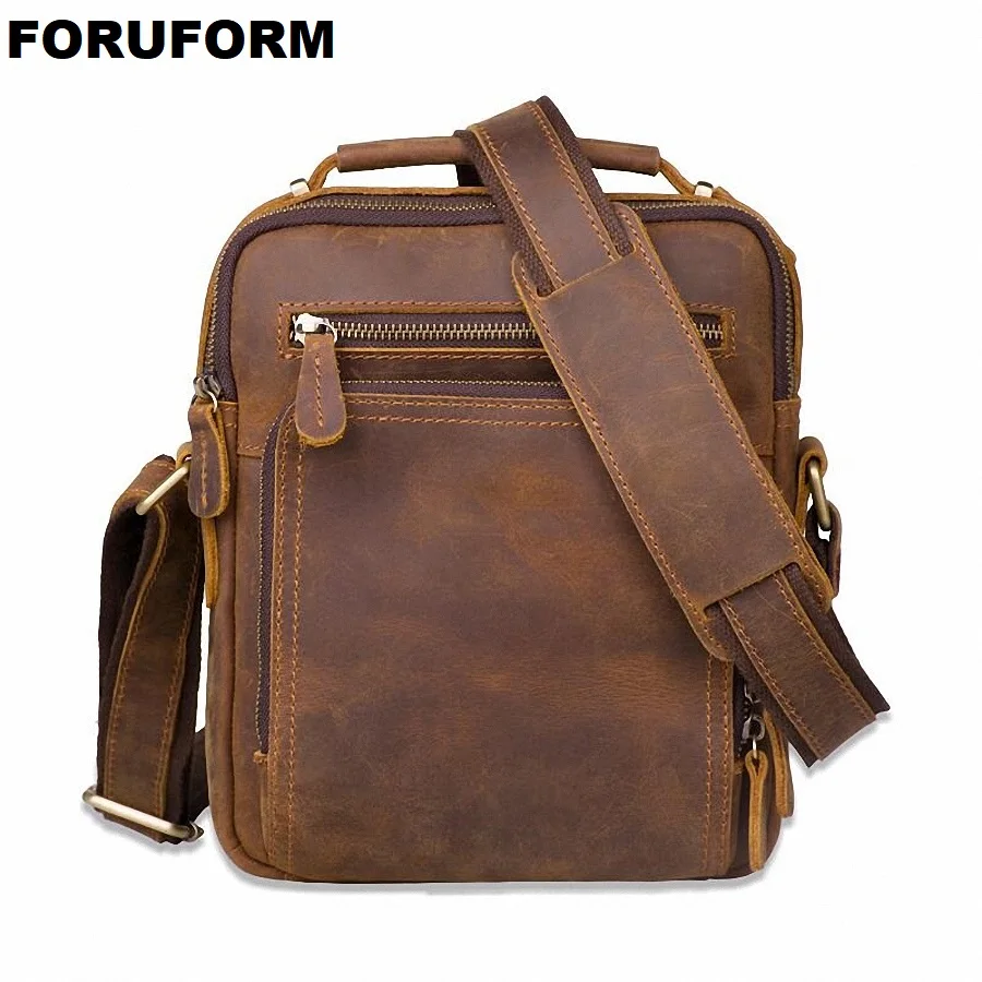 100% Genuine Leather Men Shoulder Bag Crazy Horse Leather Crossbody Bags For Men High Quality Bolsas Fashion Messenger Bag
100% Genuine Leather Men Shoulder Bag Crazy Horse Leather Crossbody Bags For Men High Quality Bolsas Fashion Messenger Bag