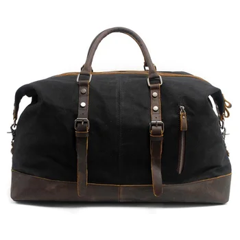 Vintage Waxed Canvas Men Travel Duffel Large Capacity Oiled Leather Weekend Bag Basic Holdall Tote Overnight Bags
Vintage Waxed Canvas Men Travel Duffel Large Capacity Oiled Leather Weekend Bag Basic Holdall Tote Overnight Bags