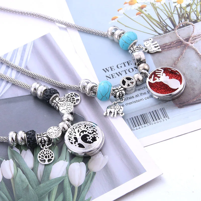High Quality Aroma Diffuser Beaded Necklace Open Tree Of Life Lockets Pendant Perfume Essential Oil Aromatherapy Necklace
High Quality Aroma Diffuser Beaded Necklace Open Tree Of Life Lockets Pendant Perfume Essential Oil Aromatherapy Necklace