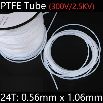24T 0.56mm x 1.06mm PTFE Tube T eflon Insulated Rigid Capillary F4 Pipe High Temperature Resistant Transmit Hose 300V White 
24T 0.56mm x 1.06mm PTFE Tube T eflon Insulated Rigid Capillary F4 Pipe High Temperature Resistant Transmit Hose 300V White