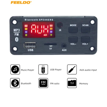 FEELDO Car Bluetooth 5.0 Module Coloful Display USB MP3 Player TF Card FM Wireless Remote Decoding Board Module DC12V #AM6229
FEELDO Car Bluetooth 5.0 Module Coloful Display USB MP3 Player TF Card FM Wireless Remote Decoding Board Module DC12V #AM6229