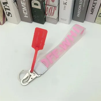 off OW keychain white transparent PVC jelly letters jeans bag mobile phone camera bag pendant White
off OW keychain white transparent PVC jelly letters jeans bag mobile phone camera bag pendant White
