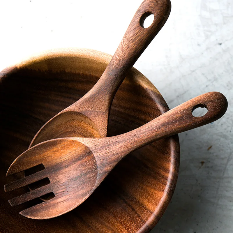 2Pcs/Set Wooden Spoon Salad Fork Large Serving Spoon Set Wood Kitchen Utensils Long Handle Soup Spoon Ladle Salad Server
2Pcs/Set Wooden Spoon Salad Fork Large Serving Spoon Set Wood Kitchen Utensils Long Handle Soup Spoon Ladle Salad Server