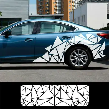 New Arrival High Quality Freestanding Sticker White Triangles Graphics Car Side Body Vinyl Decor Decal
New Arrival High Quality Freestanding Sticker White Triangles Graphics Car Side Body Vinyl Decor Decal