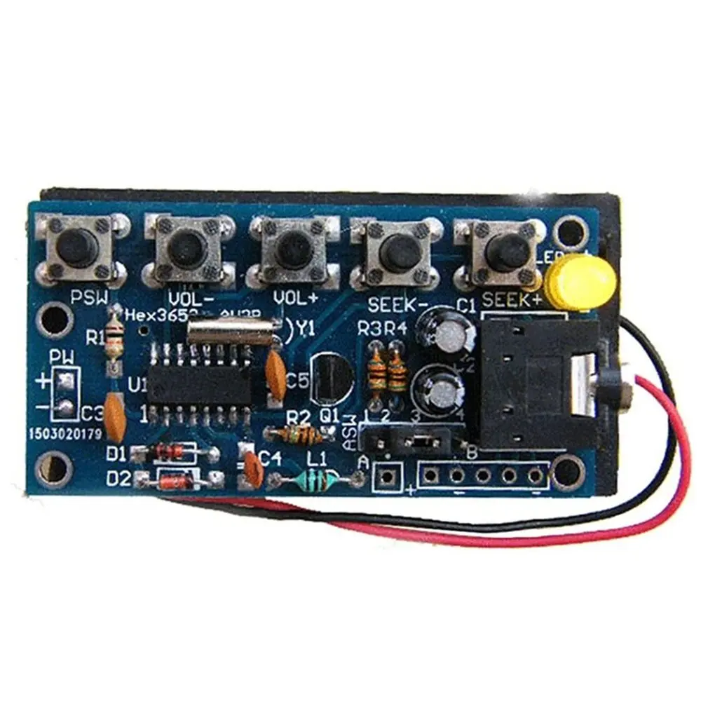 Wireless Stereo FM Radio Receiver Module PCB DIY Electronic Kits 76MHz-108MHz Environmentally friendly materials
Wireless Stereo FM Radio Receiver Module PCB DIY Electronic Kits 76MHz-108MHz Environmentally friendly materials