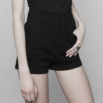 PUNK RAVE Women's Back Cross Hollow Tight Shorts Denim Daily Casual Black Women Pants 
PUNK RAVE Women's Back Cross Hollow Tight Shorts Denim Daily Casual Black Women Pants