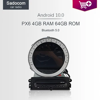 PX6 DSP 1 din Android 10.0 Car DVD player 6 Core 64GB ROM 4GB RAM car radio autoradio GPS map For BMW Mini Cooper R56 2006-2013
PX6 DSP 1 din Android 10.0 Car DVD player 6 Core 64GB ROM 4GB RAM car radio autoradio GPS map For BMW Mini Cooper R56 2006-2013