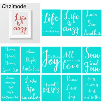 Chzimade 13Pcs Peace Love Joy Phrase Self-Adhesive Silk Screen Printing Stencil Mesh Transfers For Painting T-Shirts Home Decor
Chzimade 13Pcs Peace Love Joy Phrase Self-Adhesive Silk Screen Printing Stencil Mesh Transfers For Painting T-Shirts Home Decor