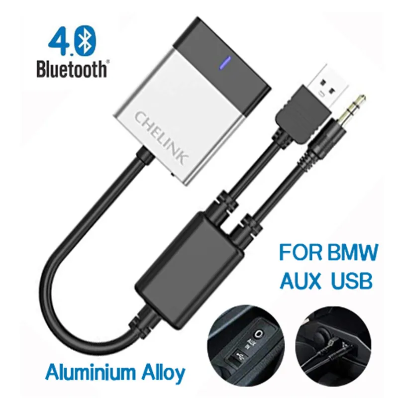 CHELINK Handsfree AUX Bluetooth Car Kit AMI/MDI/MMI Audio Interface Adapter Car bluetooth Auto with USB Jack 3.5 Cable for BMW
CHELINK Handsfree AUX Bluetooth Car Kit AMI/MDI/MMI Audio Interface Adapter Car bluetooth Auto with USB Jack 3.5 Cable for BMW