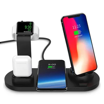 10w Qi Wireless Charger Stand 6 In 1 for Iphone Apple Watch Airpods Type C Android Mobile Wireless Phone Charger Faster Charger
10w Qi Wireless Charger Stand 6 In 1 for Iphone Apple Watch Airpods Type C Android Mobile Wireless Phone Charger Faster Charger