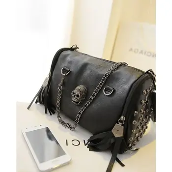 Originality Women Bag Funny Skeleton Head Black handbad Men Single Package Fashion Designer Satchel Package Skull Bags
Originality Women Bag Funny Skeleton Head Black handbad Men Single Package Fashion Designer Satchel Package Skull Bags