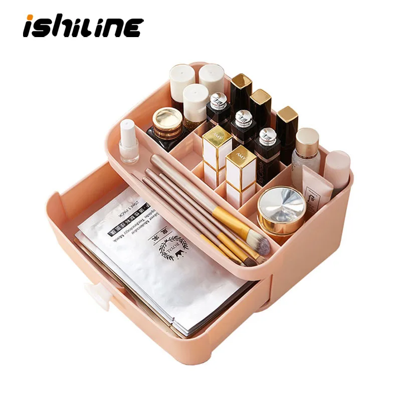 Plastic Makeup Organizer Cosmetic Drawer Makeup Storage Box Container Nail Casket Holder Desktop Sundry Storage Case Bead Tools
Plastic Makeup Organizer Cosmetic Drawer Makeup Storage Box Container Nail Casket Holder Desktop Sundry Storage Case Bead Tools