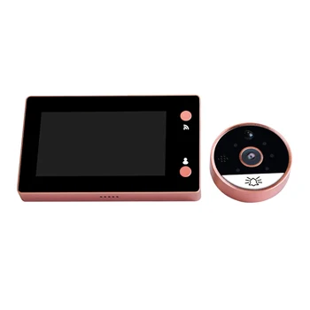 Motion Detection WIFI Peephole Viewer 4.3 Inch Infrared Night Vision Digital Wide Angle Modern Wireless Doorbell Video Intercom
Motion Detection WIFI Peephole Viewer 4.3 Inch Infrared Night Vision Digital Wide Angle Modern Wireless Doorbell Video Intercom