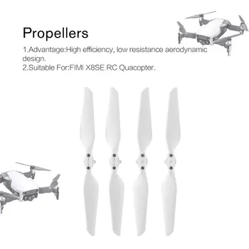 2 Pairs Propellers CW CCW Replacement Props Quick-Release Paddle Propeller Suitable For FIMI X8SE RC Quacopter
2 Pairs Propellers CW CCW Replacement Props Quick-Release Paddle Propeller Suitable For FIMI X8SE RC Quacopter