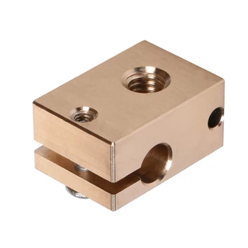 Copper Brass Heater Block,V6 Heating Block for E3D Copper Hot End for High Temperature of 3D Printer
Copper Brass Heater Block,V6 Heating Block for E3D Copper Hot End for High Temperature of 3D Printer