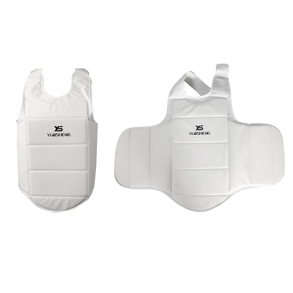 2 Pieces Boxing Chest Guard Shield Martial Arts Rib Protector Body Protection MMA Training Kickboxing Sports White 2 Pieces Boxing Chest Guard Shield Martial Arts Rib Protector Body Protection MMA Training Kickboxing Sports White
