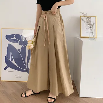 Women Wide Leg Culottes Elastic High Waist Trousers Loose Pants Casual Daily Pants Fashion Elegant Lady Solid Females Pants
Women Wide Leg Culottes Elastic High Waist Trousers Loose Pants Casual Daily Pants Fashion Elegant Lady Solid Females Pants