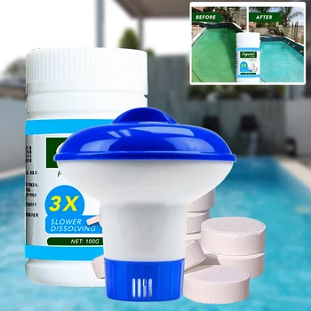 100g Swimming Pool Cleaning Tablet Swimming Pool Automatic Applicator Pump Chlorine Dispenser Cleaning Tablet cleaner
100g Swimming Pool Cleaning Tablet Swimming Pool Automatic Applicator Pump Chlorine Dispenser Cleaning Tablet cleaner