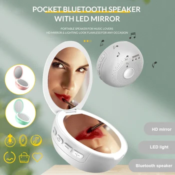 Pocket Bluetooth Speaker Led Fill Light Makeup Mirror 3X Magnifying Vanity Mirror USB Rechargeable Led Ring Light caixa de som
Pocket Bluetooth Speaker Led Fill Light Makeup Mirror 3X Magnifying Vanity Mirror USB Rechargeable Led Ring Light caixa de som