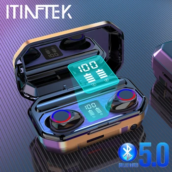 ITINFTEK TWS Wireless Bluetooth v5.0 Earphones with 2200mAh Charging Case LED Power Display Headphone Sport Earbuds Microphone
ITINFTEK TWS Wireless Bluetooth v5.0 Earphones with 2200mAh Charging Case LED Power Display Headphone Sport Earbuds Microphone