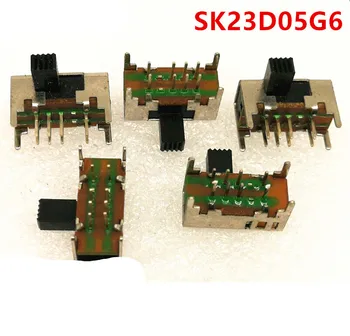 10Pcs x DC 50V 0.5A DP3T 2P3T PCB Mini Horizontal Slide Switch SK23D05-G4/6/9 8 Pin 3 Positions
10Pcs x DC 50V 0.5A DP3T 2P3T PCB Mini Horizontal Slide Switch SK23D05-G4/6/9 8 Pin 3 Positions