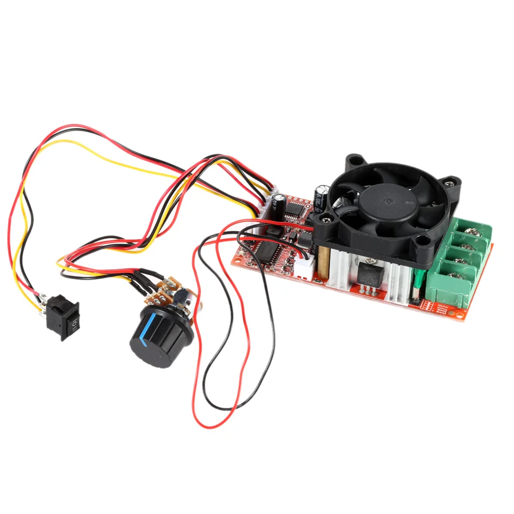 Hot Adjustable H-Bridge DC Motor Speed PWM Controller with PLC Control Reversing Switch Braking Fan 12V 24V 36V 50V Speed Adjust
Hot Adjustable H-Bridge DC Motor Speed PWM Controller with PLC Control Reversing Switch Braking Fan 12V 24V 36V 50V Speed Adjust