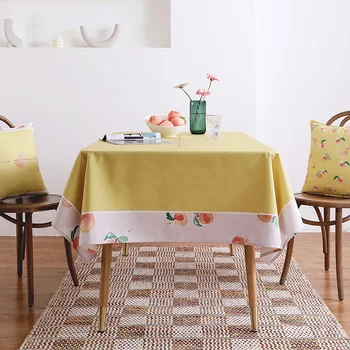 DUNXDECO Tablecloth Christmas Party Table Cover Fabric Fresh Simple Yellow Color Fruit Print Border Coffee Store Desk Mat
DUNXDECO Tablecloth Christmas Party Table Cover Fabric Fresh Simple Yellow Color Fruit Print Border Coffee Store Desk Mat