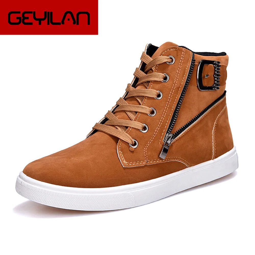 2018 New Men High Top Shoes Zipper Design Lace-up Flat Top Quality Male Foot wear tenis masculino adulto Shoes men
2018 New Men High Top Shoes Zipper Design Lace-up Flat Top Quality Male Foot wear tenis masculino adulto Shoes men