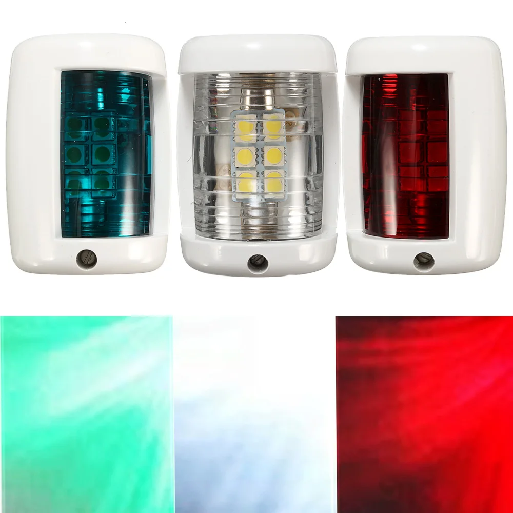 3pcs/set 12V Red Green LED Boat Navigation Light Signal Lamp White Sailing Signal Lamp For Marine Boat Yacht Starboard Port
3pcs/set 12V Red Green LED Boat Navigation Light Signal Lamp White Sailing Signal Lamp For Marine Boat Yacht Starboard Port