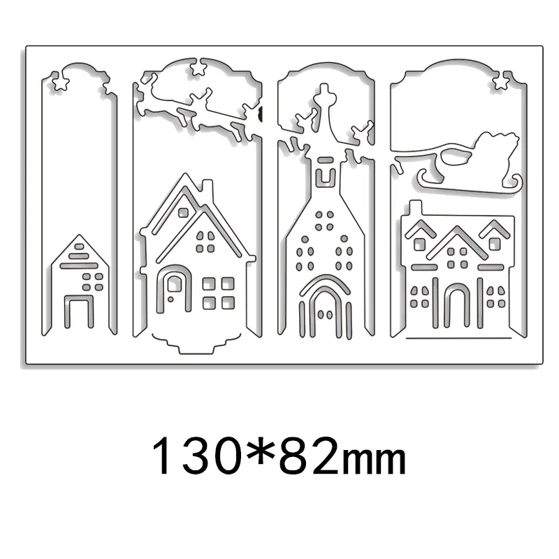 New Arrival Triptych Village Card Panel Cutting Dies Stencil DIY Scrapbook Photo Album Embossing Decor Paper Card Craft 130*82mm
New Arrival Triptych Village Card Panel Cutting Dies Stencil DIY Scrapbook Photo Album Embossing Decor Paper Card Craft 130*82mm